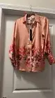 CATHERINE Catherine Malandrino Women Coral Long Sleeve Blouse Small NWT