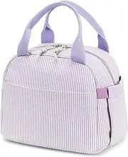 Bluboon Lunch Bag for Women Men Cute Corduroy Lunch Tote Bags Reusable Insulated Lunch Box Large Capacity Reusable Insulated Cooler for Work Picnic or Travel