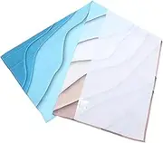 GREENADSCAPE Color Gradient Kitchen Curtain Valance Farmhouse Short Window Treatment Semi Sheer Xin for Bathroom Living Decor