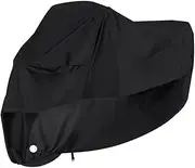 Didiseaon Motorcycle Cover XL Sunscreen Tarpaulin Portable and Lightweight Protection with Lockhole for Secure Storage for Motorcycle Enthusiasts