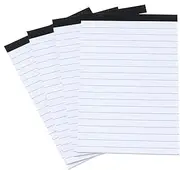 4 Pack Small Legal Pads 4x6 Inch Small Notepads White Pocket Memo Pads White Small Notepads Lined Writing Note Pads Mini Notepad Writing Pads Paper For Work School Office Supplies 30 Sheets/Pad