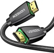 UGREEN 4K@60Hz HDMI 2.0 Cable 0.5M Braided Cord 18Gbps High Speed with Ethernet Support HDCP 2.2ARC 3D Compatible with UHD TV Monitor Soundbar Computer Xbox 360 PS5 PS4 Switch Blu-ray
