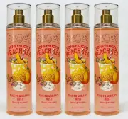 4 Bath & Body Works HONEYSUCKLE PEACH TEA Fine Fragrance Mist Body Spray 8 oz