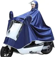 mobility scooter rain cover, Rain Poncholity Scooter Cover Larrain Cape Coatlity Scooter Motorcycle Raincoat Rain Cover(Navy Blue,Single 4Xl)
