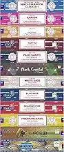 Satya Bangalore (BNG) Set of 12 Nag Champa Money Gold Black Crystal Aaruda Palo Santo White Sage Frankincense Tantra Blue Sage Dragon's Fire, VarietyPack04