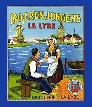 Dutch Liquor Label for Jenever Also Known as genivre Genever peket or in The English-Speaking World as Dutch Gin or Hollands (Archaic Holland Gin or Geneva Gin) It is The Juniper-Flavored National an