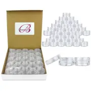 200pcs 3 gram high quality Clear Lid Jars cosmetic makeup cream Jewelry 3g 3ml