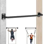 Heavy Duty Pull Up Bar Wall Mounted,Wall Mount Pull Up Bar for Full Body Strength Training,Joist Mounted Pull-up Bar with Space-Saving Design for Home and Garage Use,Supports up to 600 Lbs.