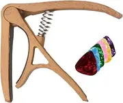 Ukulele Capo | Wooden Classical Flat Guitar Capo - Nylon Multipurpose Ukulele,Lightweight Ukulele, User Friendly Guitar For Classical