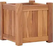Raised Garden Bed, Elevated Planter Box Plant Container 30x30x30 cm Solid Teak Wood