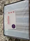 NEW SUNBEAM BLUE STRIPE FULL SIZE DOUBLE SIZE SHEET SET MICROFIBER