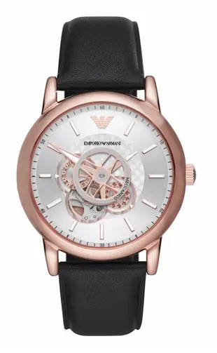 [永達利鐘錶 ] Emporio Armani 義大利裸空超限象錶面 機械 (玫瑰金)男錶 AR60013 /43MM