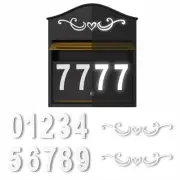 4-Inch Reflective Mailbox Numbers for Outside - 6 Sets Waterproof House Numbe...