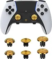 Metal Thumbsticks for PS5 Dualsense Edge Controller, Custom Metal Analog Stick Joystick Thumbstick for PS5 Dualsense Edge Controller Accessories Kit
