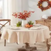 Tremont Leaf Damask, Fabric Tablecloth, Swirling Leaves 60" x 84" Oval Taupe