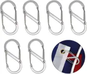 6 PCS Flags Snaps Hooks, Flag Pole Clip Snap Hooks, Flagpole Accessory, Flag Cli