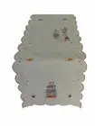 Tabletops Happy Birthday Decorative Table Runner 16 x 72 Embroidered White