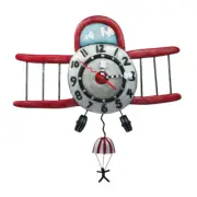 ALLEN DESIGN "AIRPLANE JUMPER" WALL CLOCK ADC630