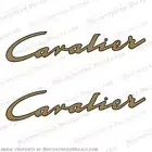 Fits Chris Craft Cavalier Boat Decal - Any Color! (set of 2) - 22" Long