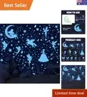 Glow in The Dark Stars Unicorn Bedroom Decor for Girls - Celestial Glow, Matt...