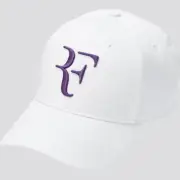Uniqlo Roger Federer Basel 2022 White Purple Tennis RF Cap / Hat - New Tags