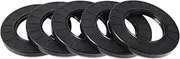 X AUTOHAUX Universal Oil Seal TC Double Lip W Steel Spring Seal Ring Rotary Shaft Seal 56x100x10mm High Pressure Nitrile Rubber Black 5 Pcs