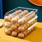 Fridge Egg Organizer High Capacity Egg Storage Large Capacity Egg Storage Box
