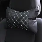 Universal Cars Head Pillow Neck Rest Pad Headrest Cushion Pillows (white Line)