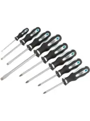 Draper Tools Soft Grip Screwdriver Set 8 Piece (63589)
