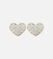 [Stone and Strand] Stone and Strand You're Making Me Blush 10kt gold earrings with diamonds One Size gold