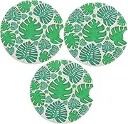 HOLIDYOYO 3pcs Ceramic Car Coasters for Cup Holders Drink Coasters with Heat Insulation Stylish Car Accessories for Women Compact for Vehicle Use