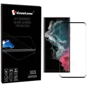 iCoverLover Black Samsung Galaxy S23 Ultra Full 3D Glass Screen Protector