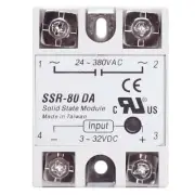 For FOTEK SSR-80DA DC-AC 80A Solid State Relay input 3-32VDC output 24-380VAC
