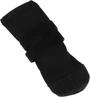 Toddmomy Pet Foot Cover Dog Care Foot Covers Anti Slip Dog Paw Pads Long Dog Boots Paw Pad Protection Dog Winter Paw Protection Rain Boots for Dogs Paw Covers for Cats Polyester Black