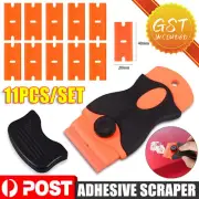 Scraper Plastic Razor Blade Paint Glue Remove Adhesive Scraper + 10pcs Blade Set