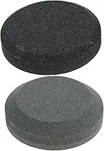 Homoyoyo 2pcs Knife Sharpener Knife Sharpening Stone Sharpening Stones for Knives Round Sharpener Sharpening Tool Sharpening Stone for Home Sharpening Stone Tool Silicon Carbide