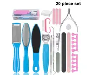 Professional Pedicure Tool Set,Foot Care Kit Stainless Steel Foot Rasp