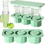Large Silicone Ice Cube Tray for Reusable Ice Cube Tray and Mold for Tumbler Sil