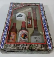 Larry the Cable Guy Grillin' Set GET R Done Spatula & Ramekin Expired BBQ sauce