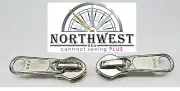 YKK # 8 DFL SLS Long Pull Sliders for YKK Coil Zipper 200 - Nickel NW75822