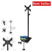 Lightweight 360° Swivel TV Floor Mount for Optimal Viewing of Curved Screens