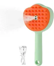 Cat Steam Brush for Shedding | Pet Grooming Brush for Small Dog | Cleaning Scrubber Soothing Massage Function Removes Dirt and Tangles