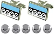 [Select Gifts] Shirt Dress Studs Digbeth City England Flag Cufflinks
