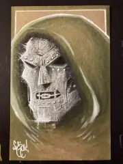 DOCTOR DOOM Original Art by Chris McJunkin Acrylic on Chipboard 2025 NEW!