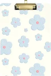Fresh Blue Flowers clipboard Automotive Hard Board for Homework Pediatric Size 9 x 12