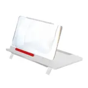 12" Screen Magnifier for Cell Phone, 3D Magnifying Projector White 10.6x7.4x0.7"