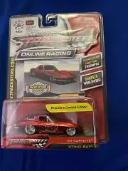 Jada Tracksters Online Racing Red 1963 Chevy Corvette Sting Ray 2008
