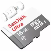 SanDisk Ultra 16GB 64GB 48MB/S 320X MicroSD Memroy Card + USB 3.0 Reader