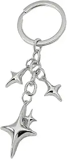 [Fuqimanman2020] Aesthetic Star Moon Keychain Dainty Star Moon Charm Chain Keychain Bag Accessories Birthday Gifts for Women