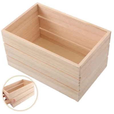 Wooden Storage Box Mini Baskets Bins Decorative Small Boxes Made of